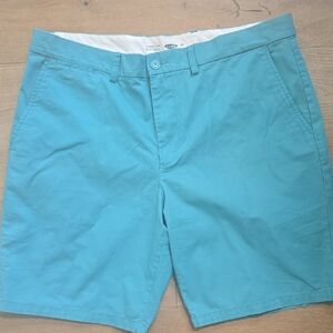 Old Navy Men's Teal Flat Front Shorts